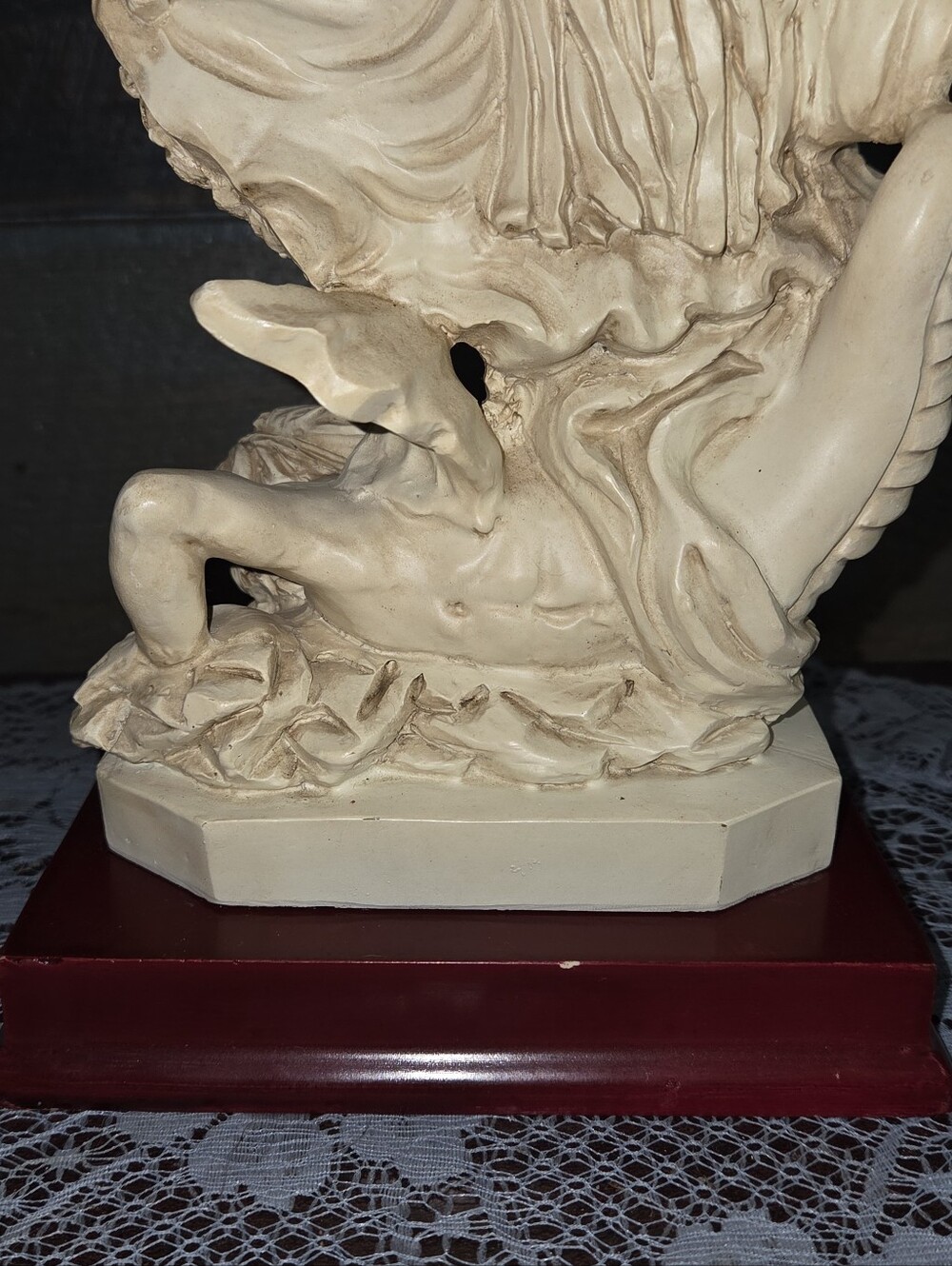 Vintage Satan’s Defeat Revelations Catholic Statue Religious Decor - Picture 4 of 11
